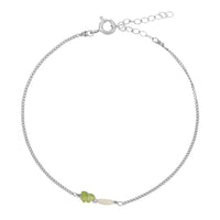 Elemental armband - Peridoot | Verguld en zilver